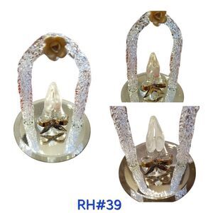 Praying Hands Spun Glass W/24kt Gold Plate - RH#39